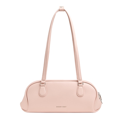 CHARLES&KEITH25冬新款CK2-30782751简约运动风单肩腋下包法棍包