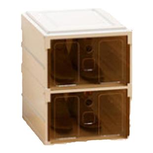 一体式折叠鞋盒透明抽屉式免安装鞋子收纳神器大容量家用塑料鞋柜