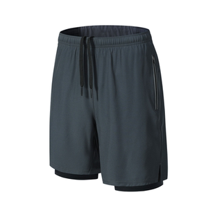 斯锐科夏季运动短裤户外跑步五分裤双层篮球健身训练速干裤防走光