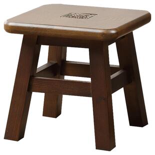 美式小板凳复古实木矮凳子欧式家用客厅茶几沙发脚凳成人换鞋凳