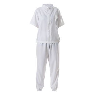 食品厂工作服夏季短袖食品车间工服男女工装吸汗透气速干可印字