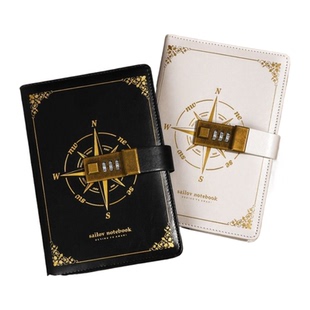 2025年新款密码本日记本带锁笔记本男生女孩a5复古创意高颜值记事本加厚手账本旅行男孩高级密码锁精致记录本