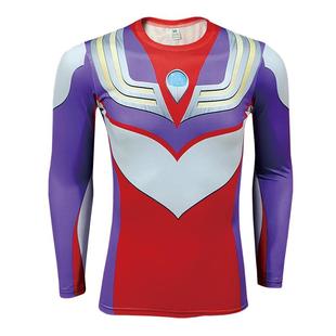 戴拿 盖亚SSV 阿古茹至高 爆裂迪迦衣服平成三杰T恤 奥特曼紧身衣