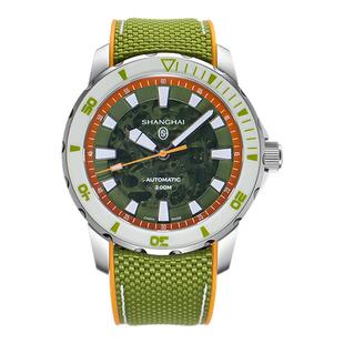 上海手表SH幻彩系列男女同款潜水防水夜光运动机械腕表官方旗舰店