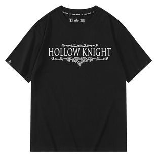 Hollow Knight空洞骑士复古游戏周边联名短袖t恤男款加肥加大夏季