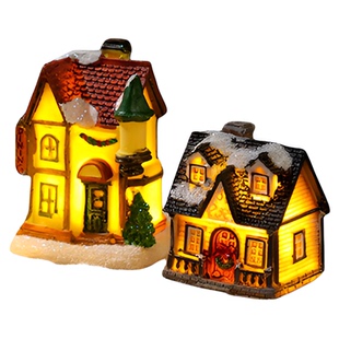 圣诞节装饰桌面小摆件雪屋房子礼品场景布置儿童玩具摆台拍照道具