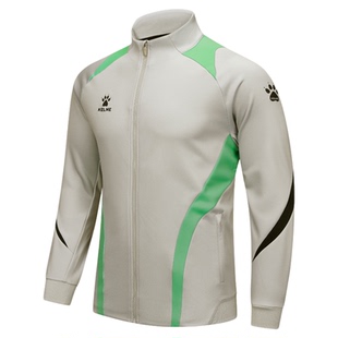 新款KELME卡尔美运动外套男针织长袖足球训练跑步出场服运动夹克