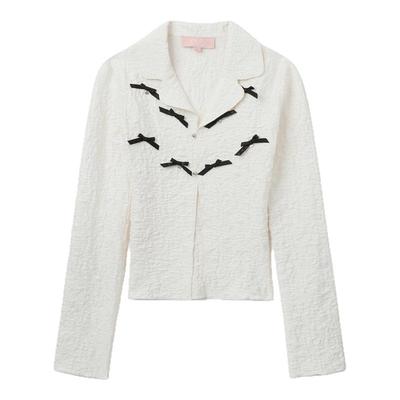 ITBAPY系扣开襟长袖衬衫