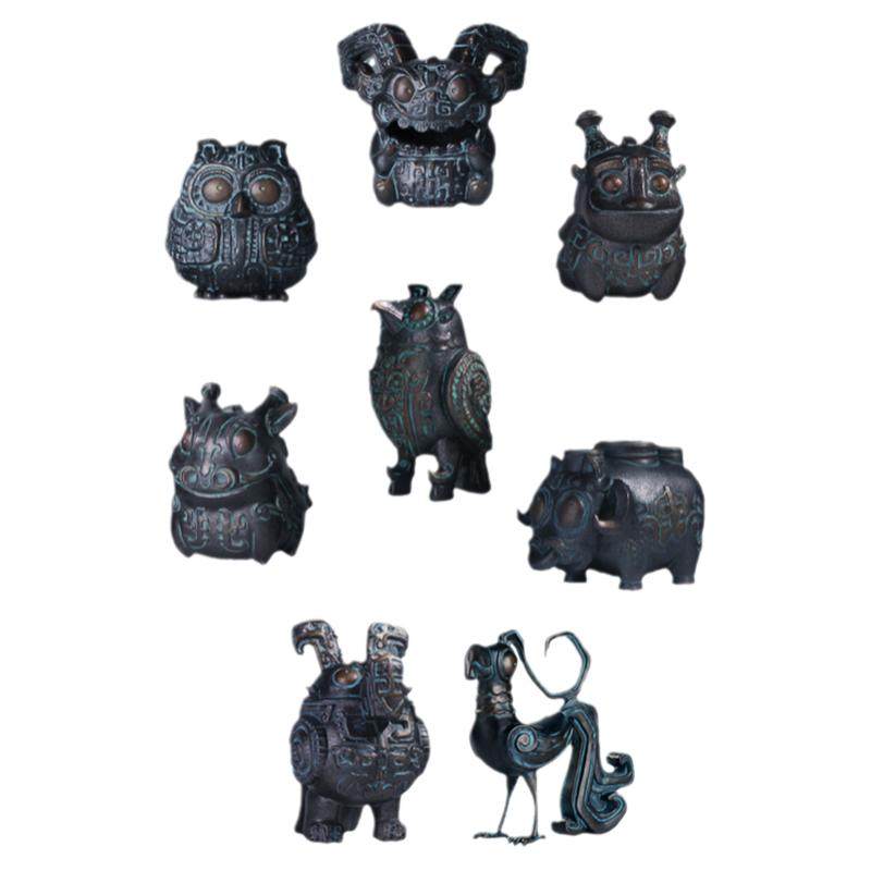 陕西历史博物馆52toys青铜小分队盲盒手办摆件西安特产文创纪念品