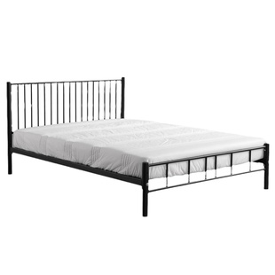 简约工业风铁艺床架双人北欧复式二楼小户型阁楼铁床省空间高架床