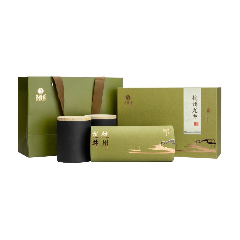 艺福堂茶叶绿茶一级龙井江南翠礼盒中秋国庆节日礼送长辈亲朋正品