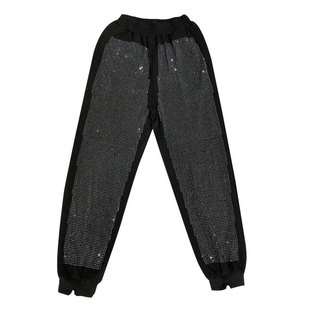 欧美休闲辣妹宽松女团套装跳舞jazz上衣嘻哈街舞裤子爵士舞演出服