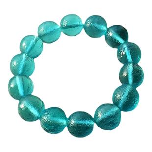 清代官造宫廷御用古法老琉璃手串 星际蓝色朝珠男女款文玩手链