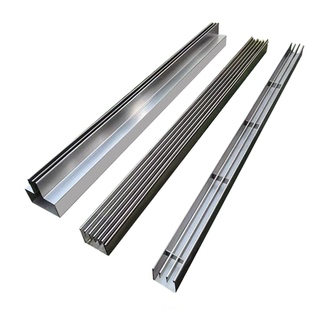 户外庭院排水地漏加厚线性不锈钢排水沟u型槽排水槽花园沟槽盖板