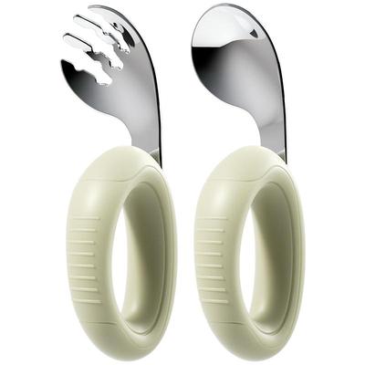 albo宝宝不锈钢弯头勺叉