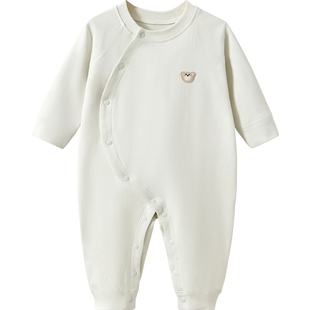婴儿连体衣春秋季新生打底贴身男女幼儿春装薄款哈衣爬服宝宝衣服