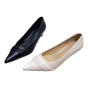 裕达低跟单鞋女3cm新款2026年春季百搭尖头软皮法式气质女鞋26001