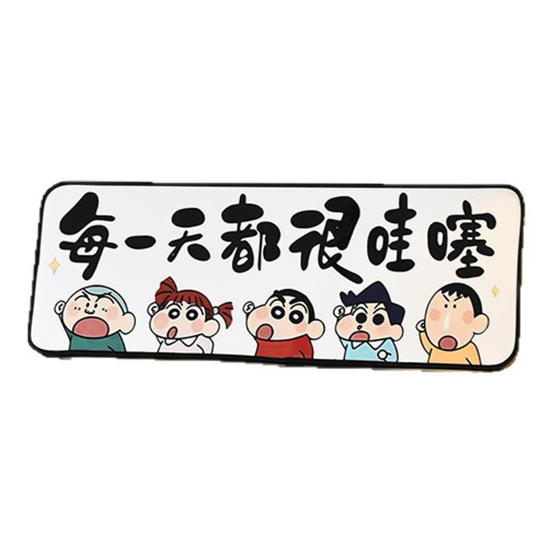 蜡笔小新入户玄关装饰画摆件高级感门口客厅斗柜儿童卧室房间桌面