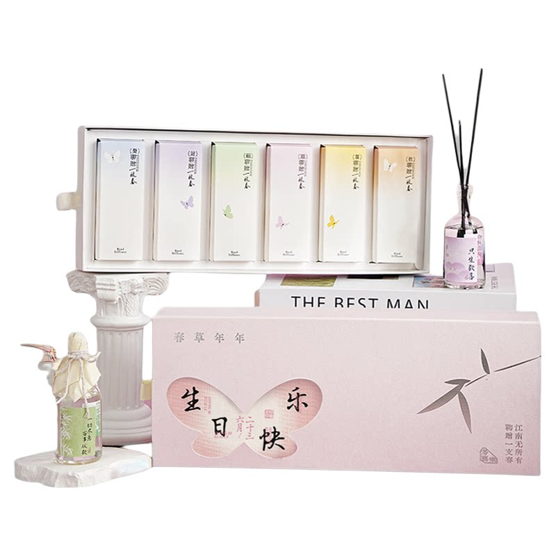 一壶小事三八节香薰盲盒定制贺卡送闺蜜女生生日毕业礼物创意礼盒