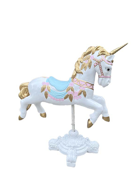 玻璃钢旋转木马雕塑大型落地摆件