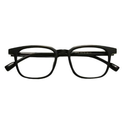 灰色透明渐变色理工男近视眼镜框