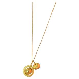 古法吸钱星韦雪同款项链女款2025新款吞金兽招财吊坠轻奢小众配饰