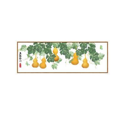 五福临门葫芦挂画沙发背景墙