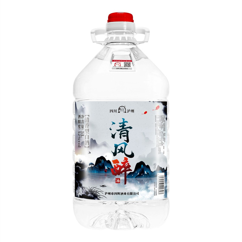 泸州纯粮食白酒52度清香型桶装酒