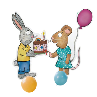 波西和皮普儿童生日布置氛围感场景装饰男女孩派对道具背景墙KT板