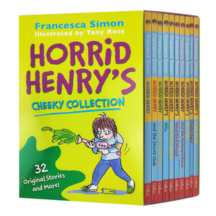 淘气包亨利10册套装 Horrid Henry's Cheeky Collection 英文原版儿童读物  英文版儿童小说章节书 进口原版英语书籍