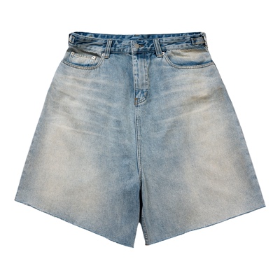 FRKM五分过膝短裤水洗做旧巴黎