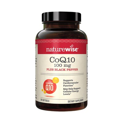 Naturewise辅酶Q10保护心脏备孕coq10美国原装进口软胶囊30粒