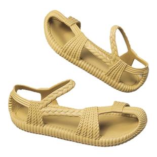 编织草鞋男夏季外穿防滑户外涉水溯溪凉鞋开车2026新款海边沙滩鞋