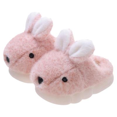儿童棉拖鞋冬季兔子卡通宝宝棉鞋