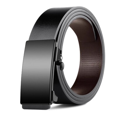 皮带男士真皮无牙内穿自动扣腰带