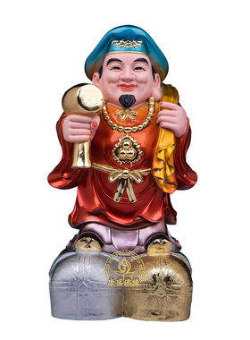 树脂大黑天财神像家居招财工艺品
