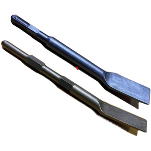 弹簧钢弯头电锤冲击钻方柄六角柄弯凿子搞钎电镐头铲子加宽开槽凿