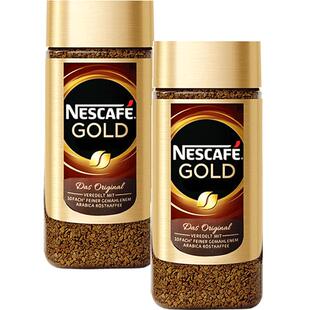 雀巢金牌黑咖啡200g无蔗糖添加冷热速溶冻干美式咖啡粉瑞士国标版