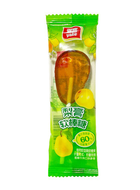 雅客梨膏果汁棒棒糖果