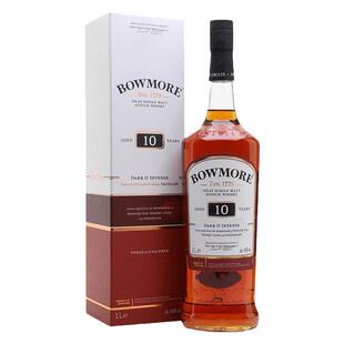 波摩 Bowmore10年1000ML艾雷岛 单一麦芽威士忌 海外正品进口洋酒