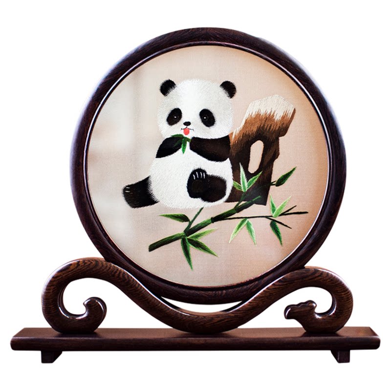 苏绣木棉花双面绣摆件非遗礼品