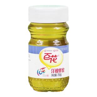 中华老字号百花牌洋槐蜜700克 槐花峰蜜纯正天然滋补野生巢土蜂蜜