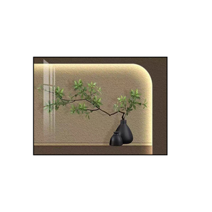 侘寂风电表箱装饰画弱电源总开关遮挡画免打孔多媒体盒配电箱挂画