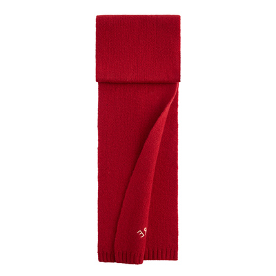 Navigare意大利小帆船100%羊毛围巾红色经典百搭保暖围脖本命年