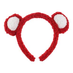 可爱卡通毛绒发箍女款秋冬2025新款洗脸专用压发头箍发捆搞怪发卡