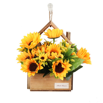 家居客厅墙上装饰简约挂件仿真花