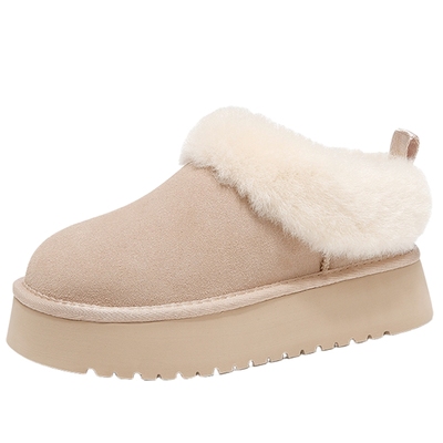 达芙妮厚底雪地靴女款冬季