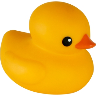 Tolo进口小黄鸭子呆萌宝宝嬉水漂浮玩具婴幼儿童浴室软胶洗澡戏水