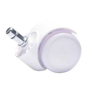 宜家学习桌子办公椅万向轮白色重力自锁脚轮洛贝里特无扶手电脑椅