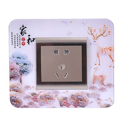 8.68.6*9亚克力开关插座保护套墙贴卧室客厅家用简约现代墙壁装饰
